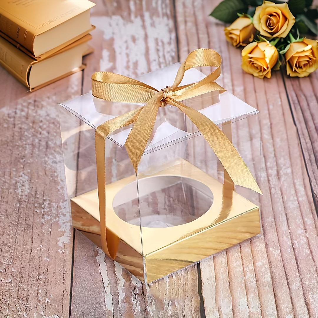 Gift for Her/Him 30pcs-Folding Clear Plastic Packaging Box, Suitable for Christmas Gift Box, Christmas Decoration, Wedding Decoration, Party Gifts, Birthday Decoration And Gift Display