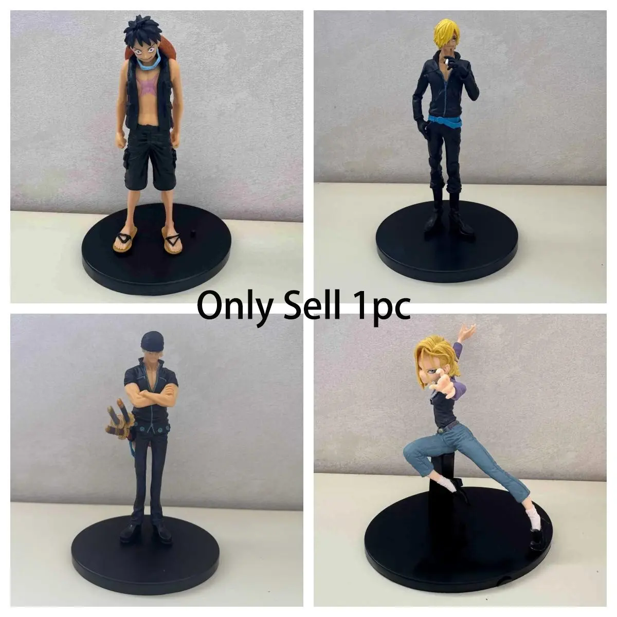 One Piece & Dragon Ball Legends Anime Collection, Trafalgar Law Sanji & Zoro From Wano, Android 18 Figure Set, Collectible Action Figures