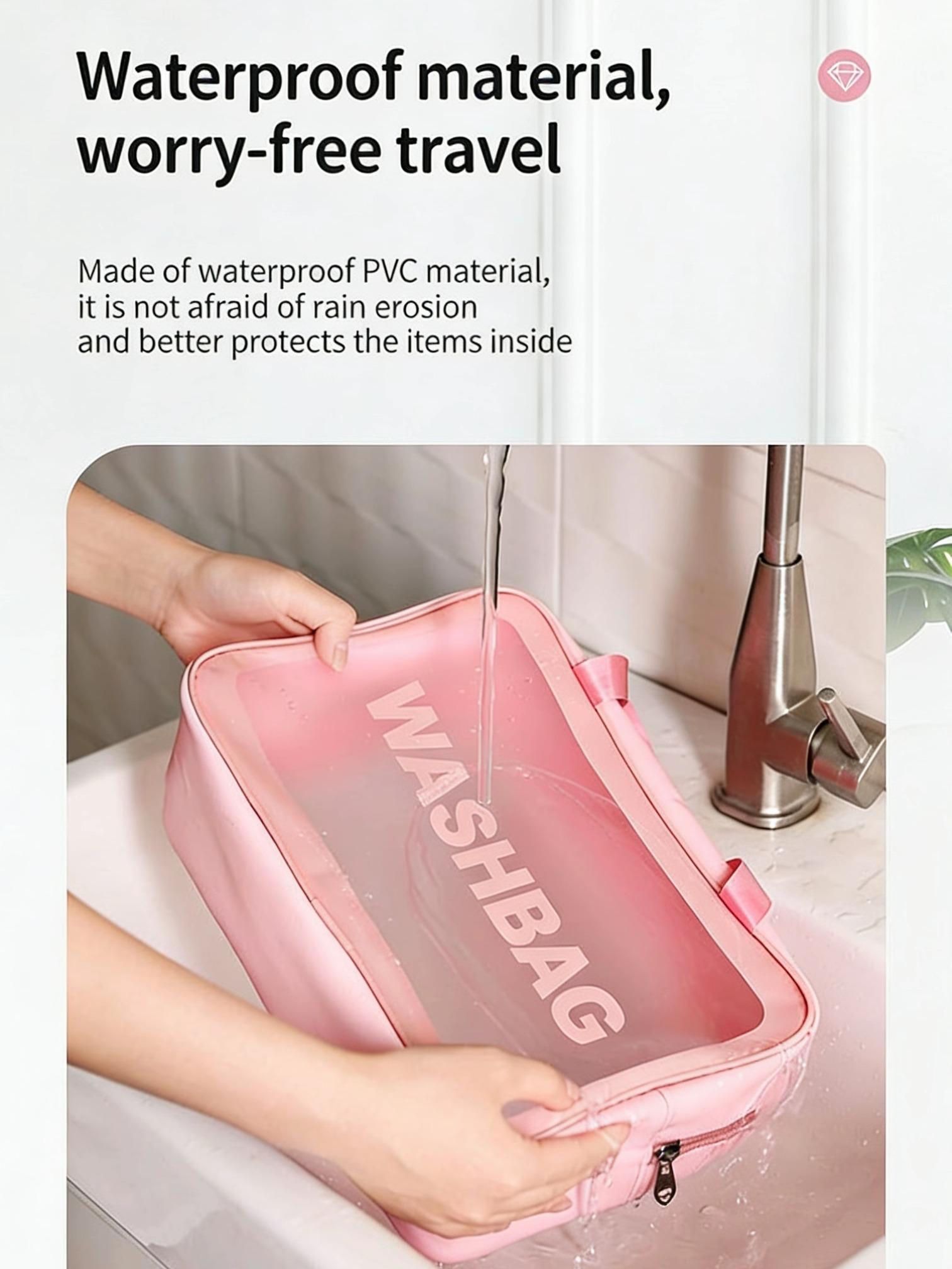 Double Layer Makeup Bag, Multi-Functional Large Capacity Travel Cosmetic Bag, Portable New Color Handbag, High-End Wash Bag