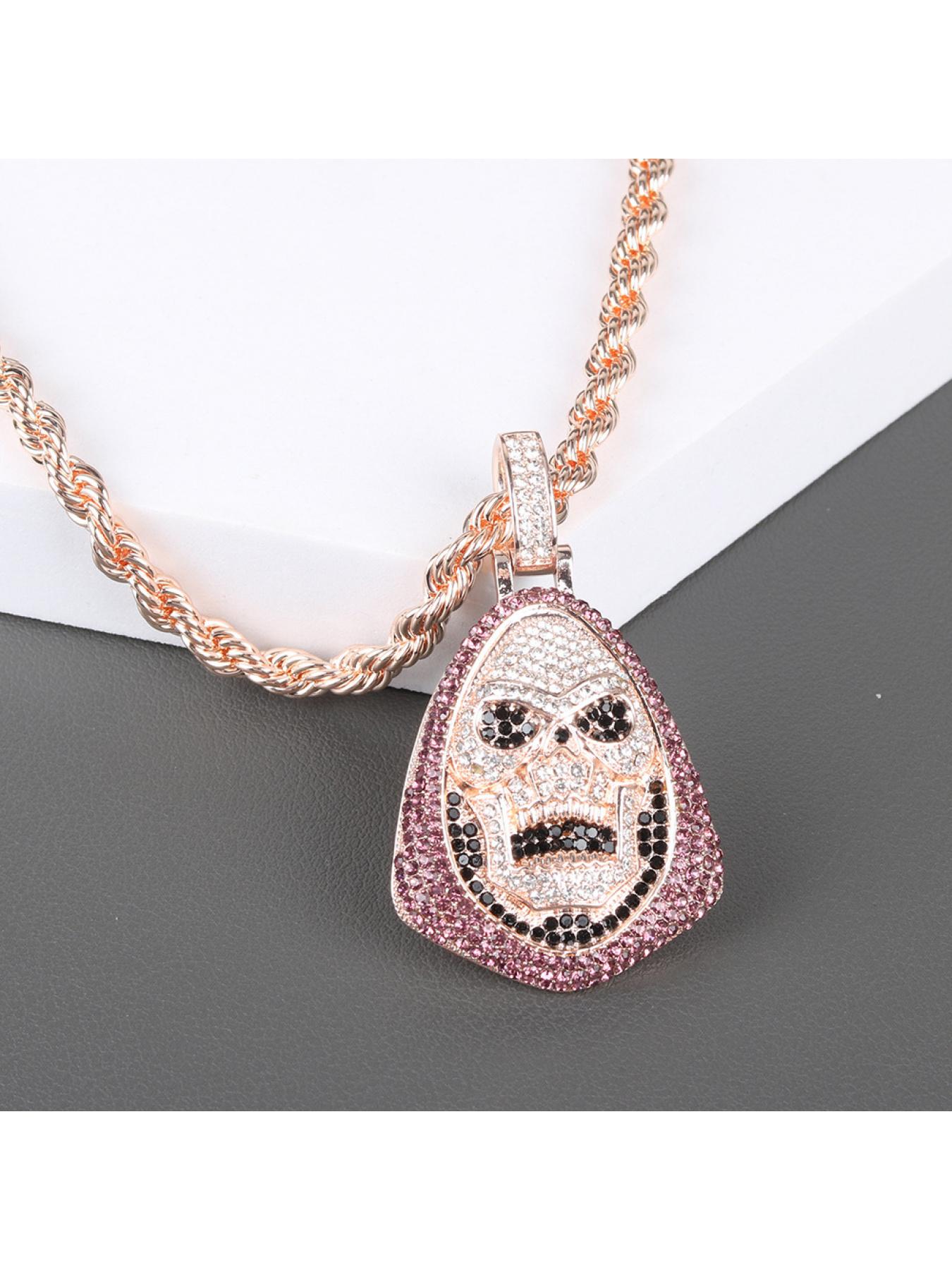 New European and American Hip Hop Skull Pendant High-Quality Necklace for Men and Women Couples