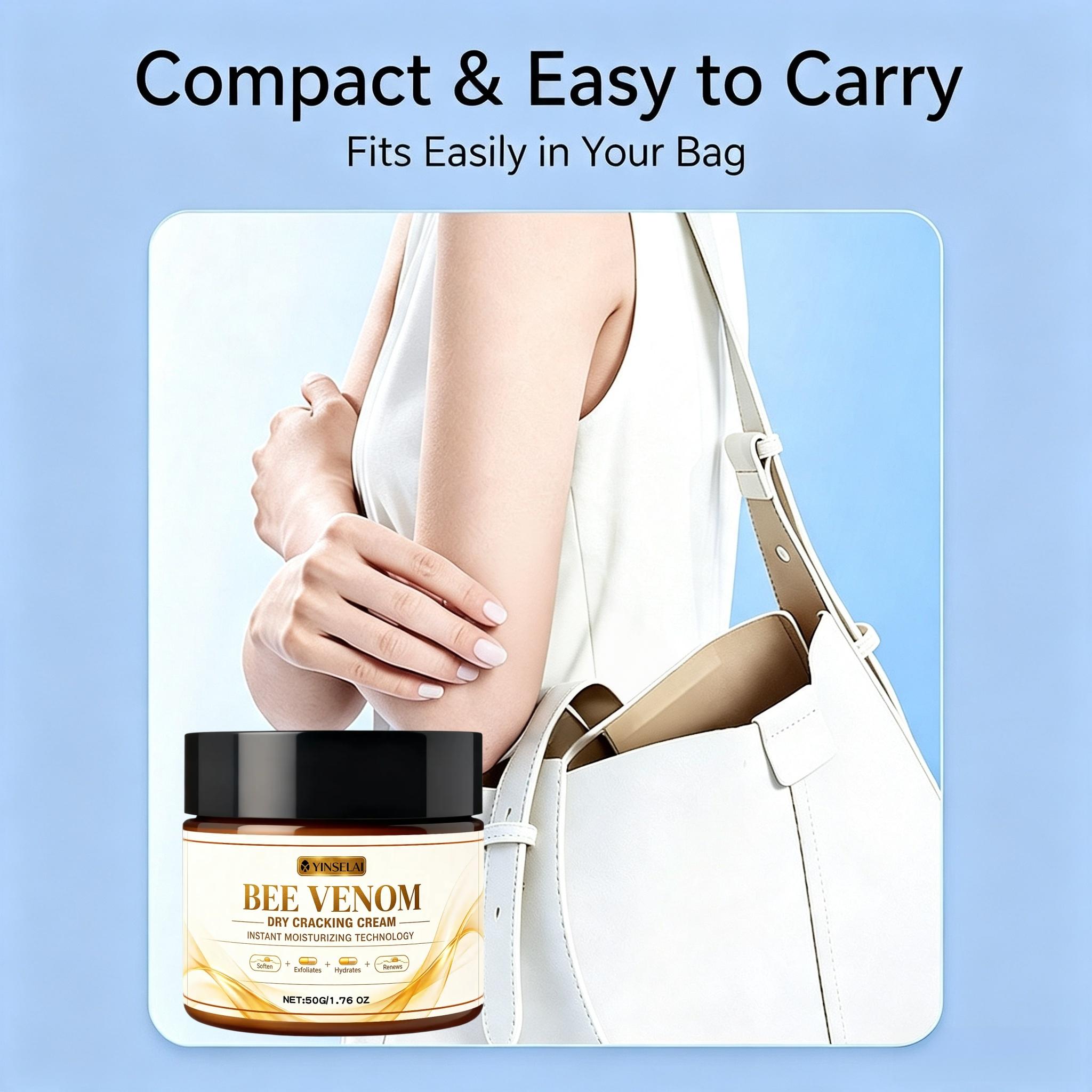 BEEVENOM Foot Cream, Bee Venom Dry Cracked Heel Cream for Dry Feet, Intensive Moisturizing & Exfoliating Foot Care, Softens Calluses & Rough Skin, Deep Hydration Repair for Cracked Heels, Essential Pedicure Treatment for Baby Soft Feet. #Skincare #FootCar