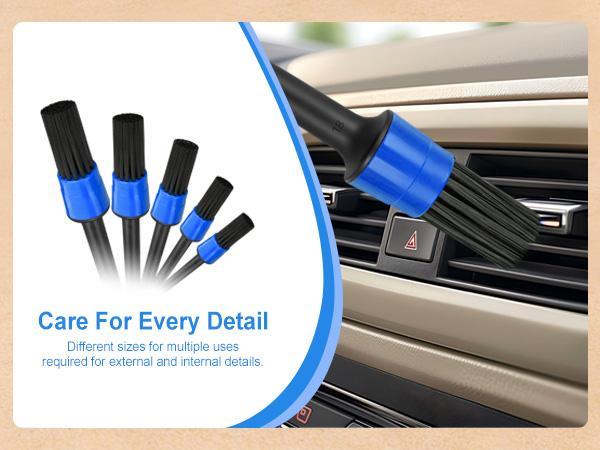 Nilight 52PCS Car Detailing Kit with Storage Carry Bag - Car Accessories for Deep Cleaning, Including Towels, Sponges, Wash Mitt (Blue, Father's Day Gift Option), Cars/Motorcycles