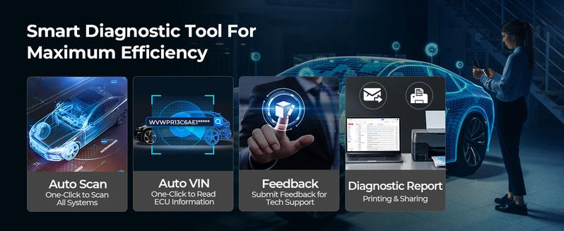 TOPDON Car Diagnostic Tool ArtiDiag900 Lite with BiDirectional Scan, FCA Gateway and CAN-FD, Full Systems Diagnosis with 8+ Reset Services, Wireless Bluetooth OBD2 scanner, AutoVIN, 2-Year Free Update