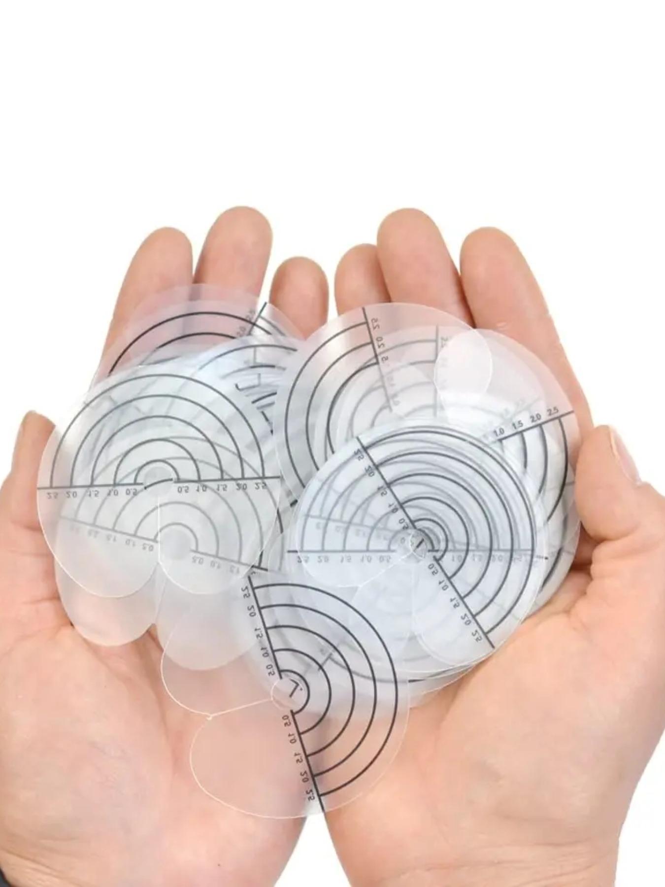 10 Piece Hair Extension Measuring Ruler, Transparent Scale, Professional Hair Division Tool, Salon Stylist Essential, Precision Measurement