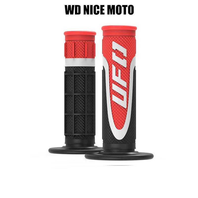 WD NICE MOTO 7/8" 22 24mm Motorcycle Handle Bar, Dirt Bike Motocross Handle Grips, Rubber Gel Hand Handlebar Grips for Atv Universal