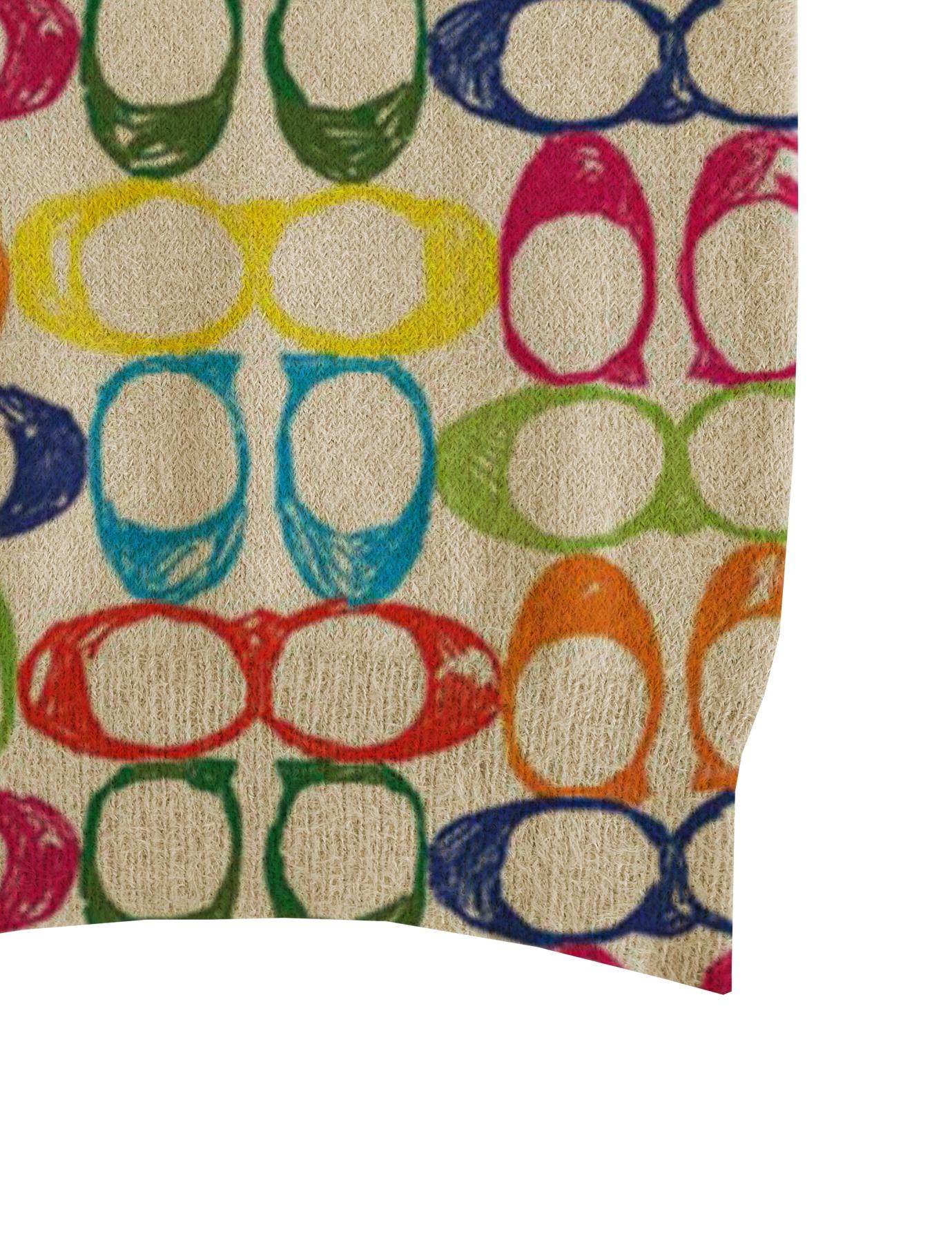 Women's Colorful Geometric Pattern Stand Collar Fitted Sweater, Fall Winter Casual Long Sleeve Knitwear, Comfortable Warm Daily Wear