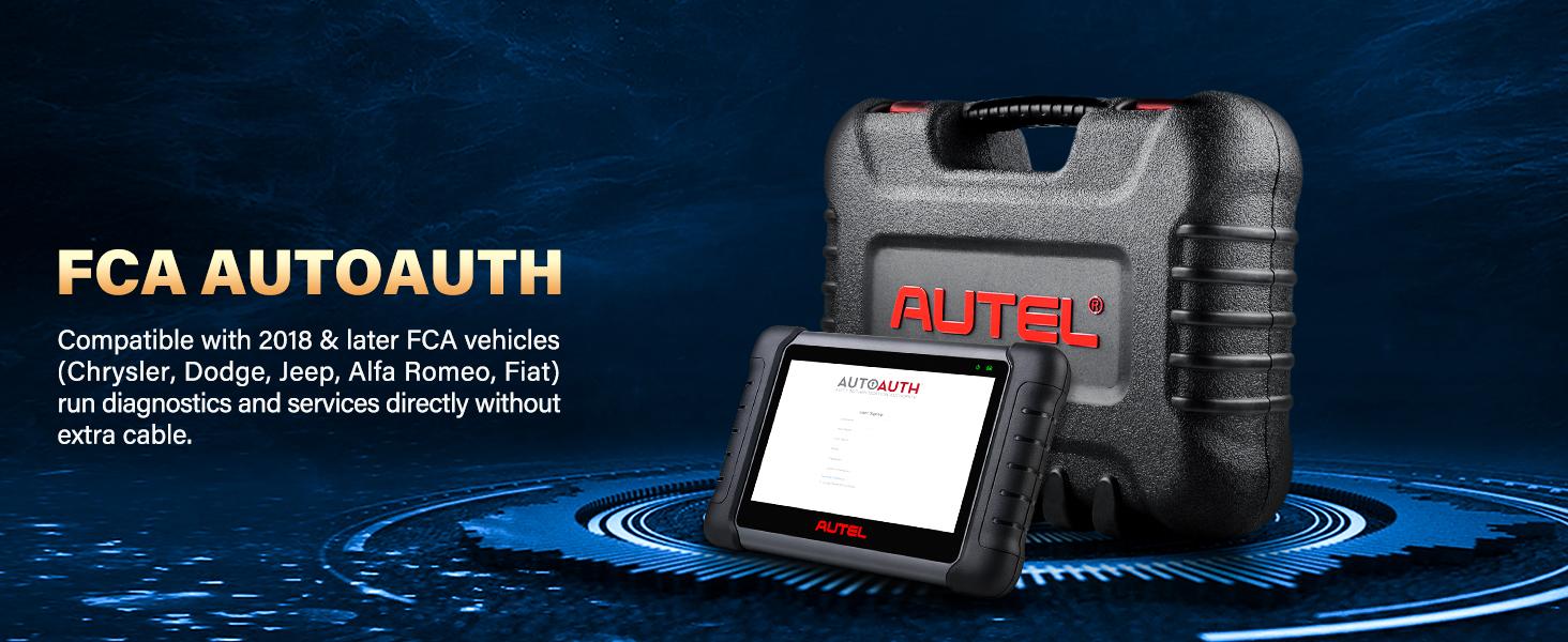 Autel Scanner MaxiCOM MK808S: 2026 Bidirectional Tool fca autoauth system diagnostic Multilingual OBD2 with Display Programming Automotive