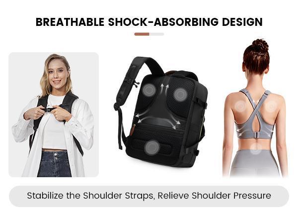 LOVEVOOK TikTokShopBacktoSchool TSA-Friendly Travel Backpack with Storage Bag and Toiletry Bag - Fits 17-Inch Laptop, for Hiking, Overnight, Weekend Trips and Business Travel