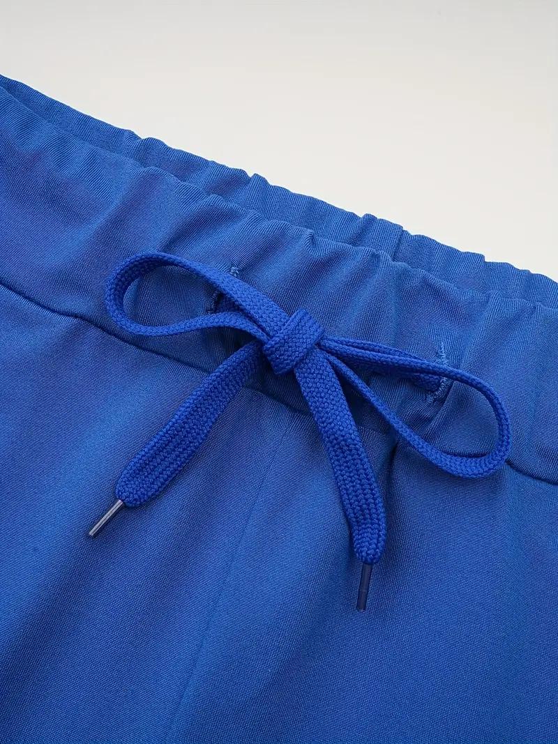 Pack of 2 women’s lightweight capris with drawstring waist — casual long pants, comfortable and stylish, suitable for spring and summer