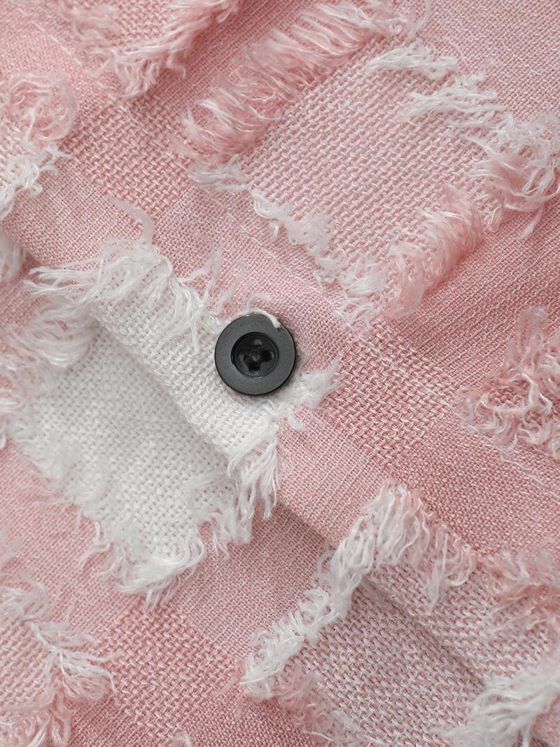 American Street Style Striped Short Sleeve Shirt, Letter Print Vintage Button-Up, Casual Loose Fit for All Seasons