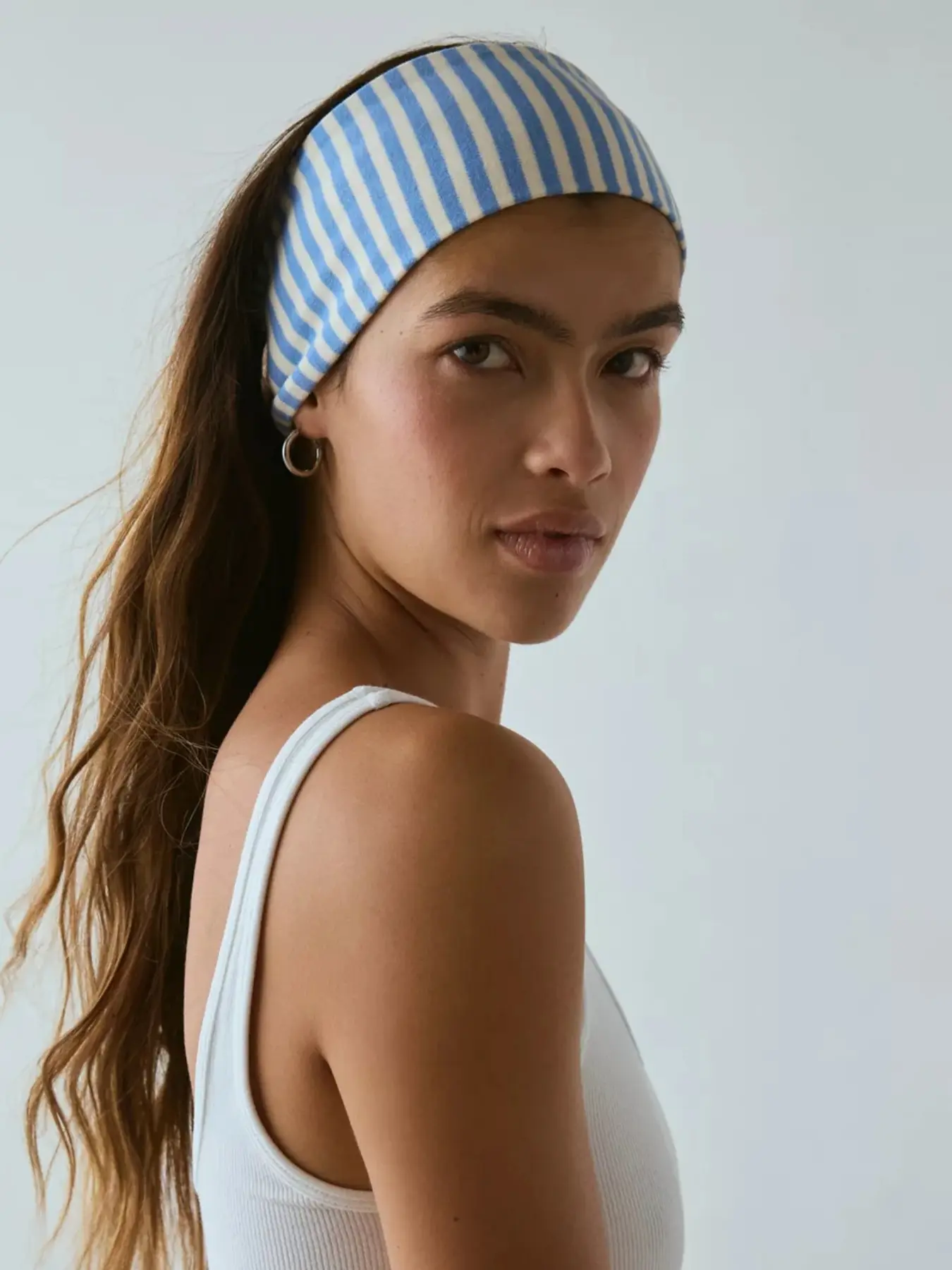 Women's Vertical Striped Hairband for Daily Use, Stylish Headwear Accessory, Comfortable and Versatile, Perfect for Everyday Wear, Elastic Fashion Headbands, Stretchy Headbands