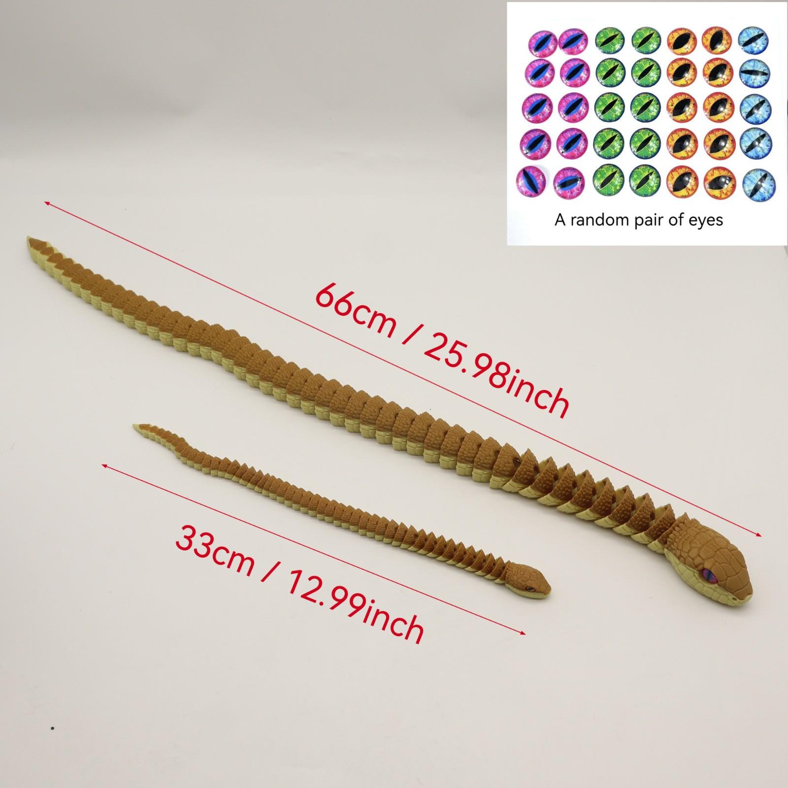 Printable Multi-Color Viper Model Toy Figure, Movable Snake Collectible Decoration, Unique Gift Idea for Enthusiasts