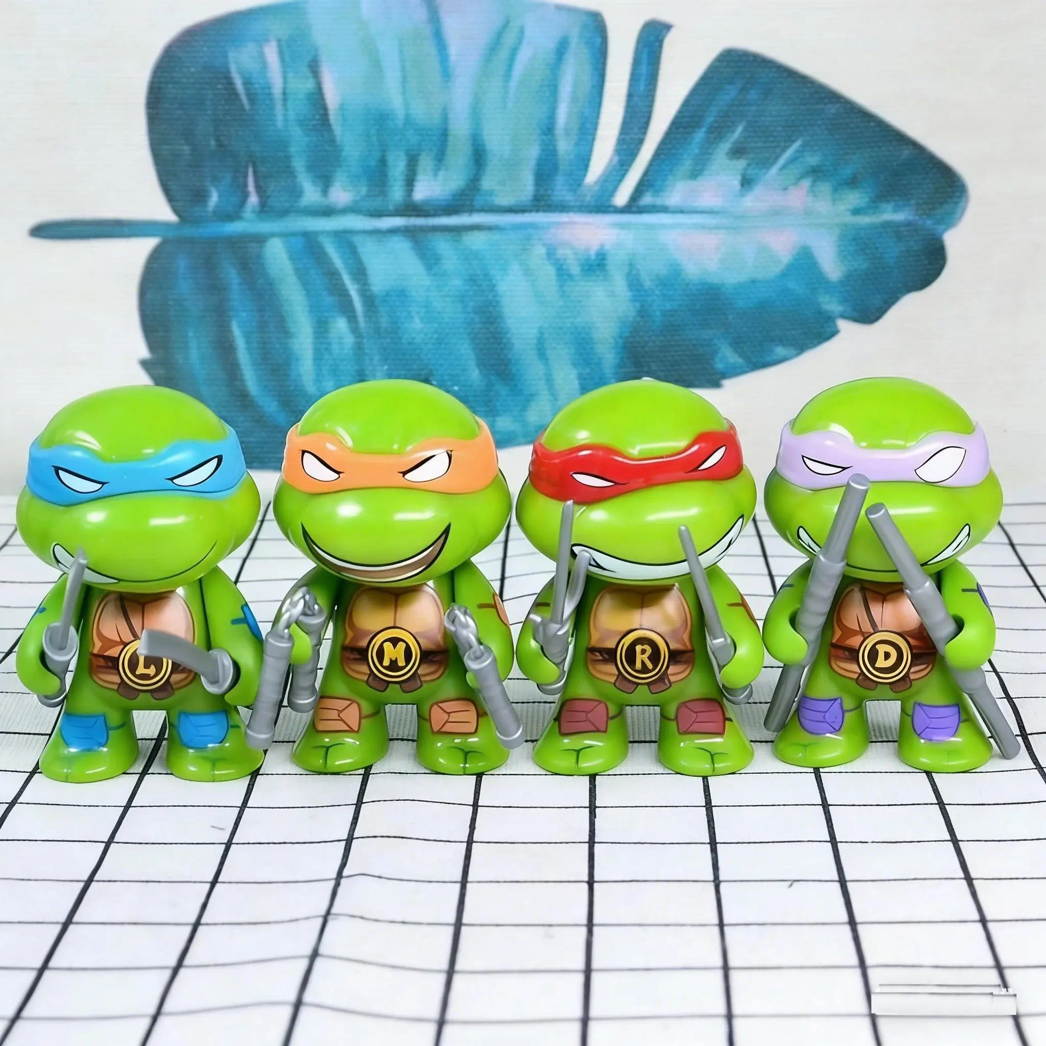 2026 hot item 4pcs/Set Ninja Turtle Anime Figure Neca TMNT Limited Edition Action Figurine Statue Action Figurine Movable Model Toys Gifts Popular toys