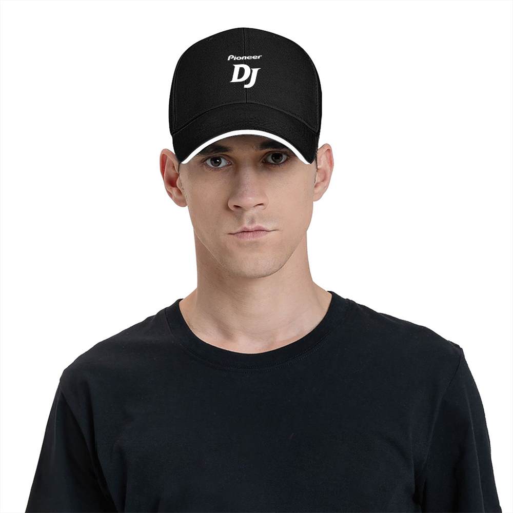 A pioneer DJ music brand printed baseball cap, unisex style, suitable for all seasons