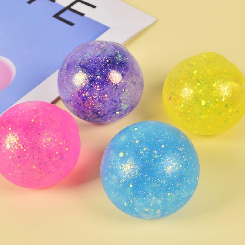 1-Piece Iridescent Soft Squishy Ball, Sleek Iridescent Style Durable TPR with Bouncy, Calming Squeeze for Stress Relief Fidget During Daily Breaks, Stress Relief Gadgets