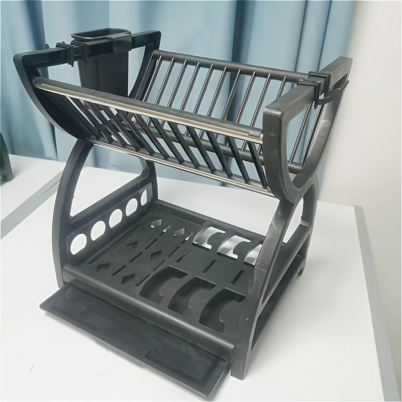 Bowl and plate rack, kitchen multi-functional shelf, countertop draining rack, kitchen shelf, bowl and dish draining rack, multi-functional cabinet for storing bowls, dishes, chopsticks, plates and knives