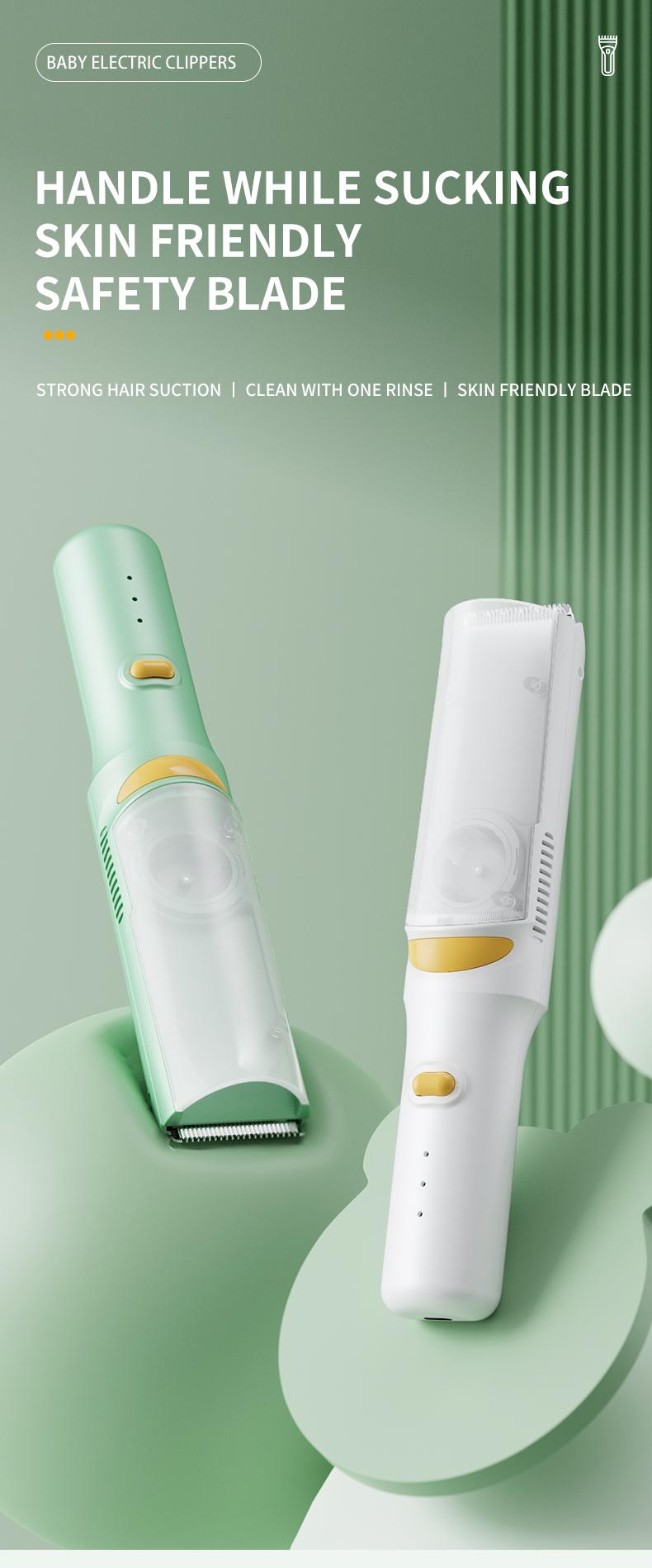 Baby Hair Clipper Trimmer for Newborns, Gentle Sounds to Reduce Fear, Easy to Use with 3 Adjustment Settings, Ideal for Trimming Baby Hair