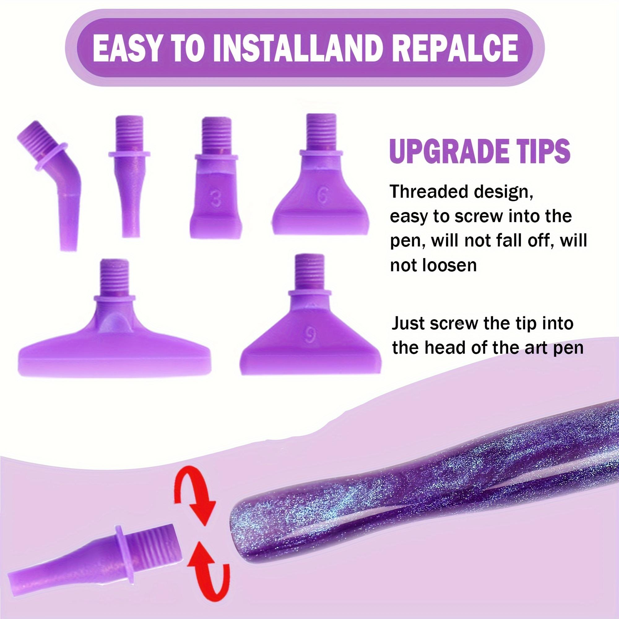 Multifunctional DIY Diamond Tool Set, Diamond Art Tools, Deep Color Sand Texture Drill Pen Kit, Plastic Screw Head & Roller Pad Included