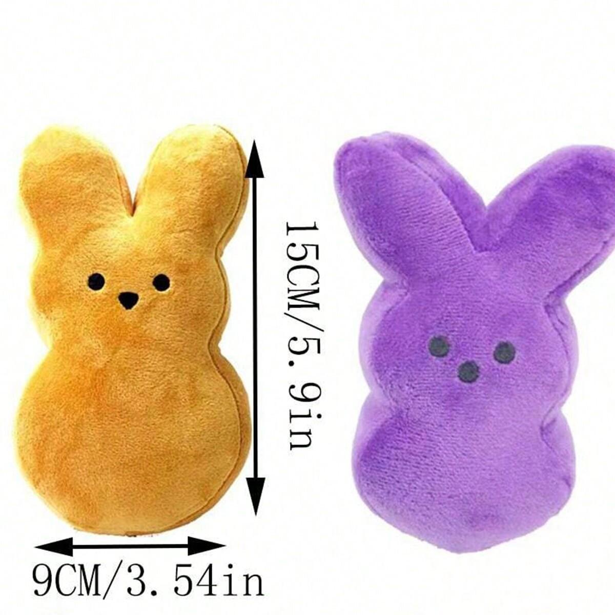 Easter Bunny Plush Peeps Dolls, Crystal Velvet Easter Gift, Soft Stuffed Toys for Kids, Perfect Easter Decoration, Soft Stuffed Animal