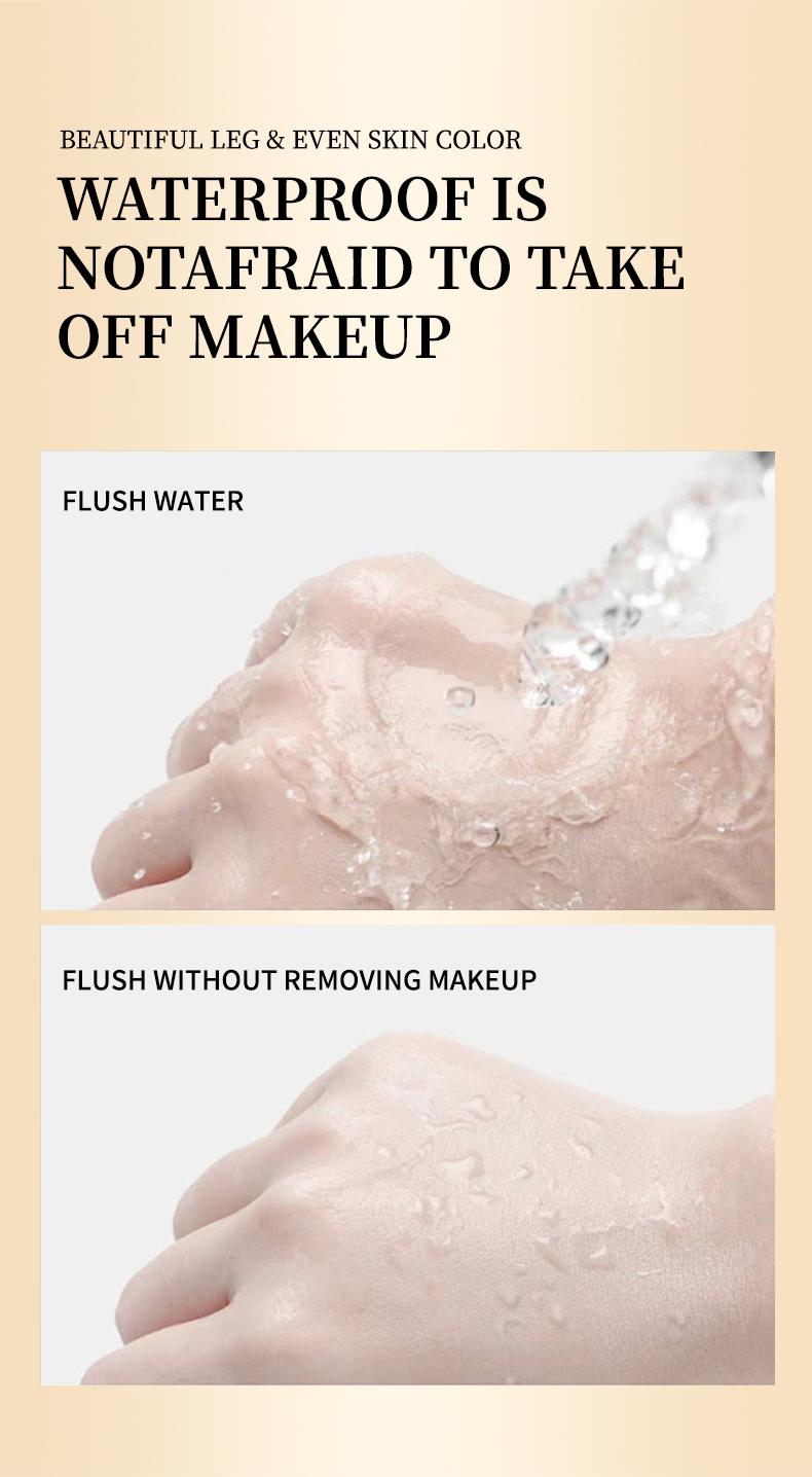 Self Tanning Lotion Leg Makeup Cream 3 Shades Waterproof Long Lasting High Coverage Hydrating Smooth Even Skin Tone Concealer