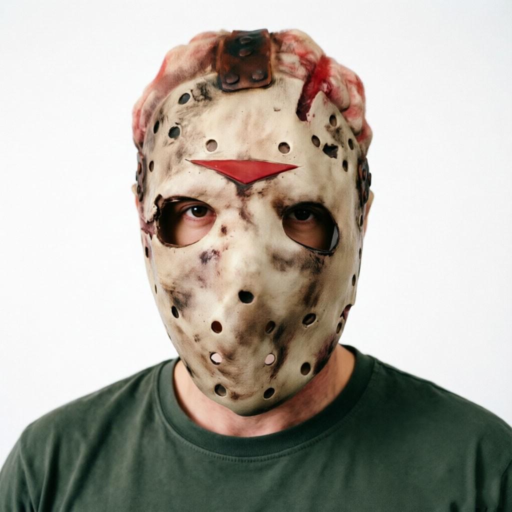 Halloween Horror Mask Set, Jason Mask + Scream Mask, Latex Cosplay Props, 2 Pieces, Perfect for Halloween Parties and Events