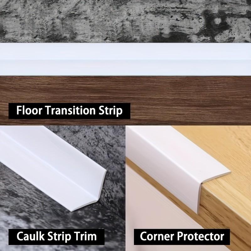 Self-Adhesive Wall Decor Strip, Flexible PVC Corner Decoration, Bathroom Kitchen Sink Bathtub Tile Floor Edge Protection