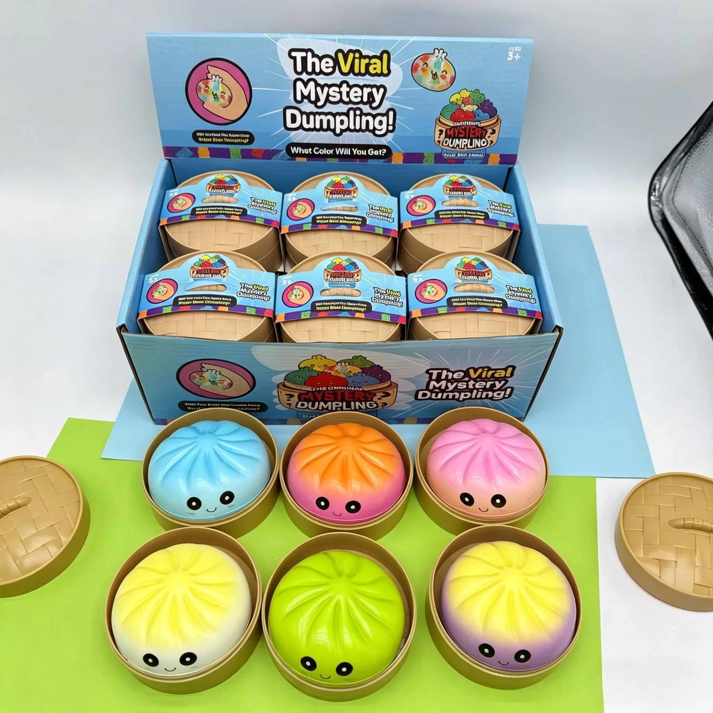 Realistic bun stress-relieving toy cute char siu bao stress-relieving toy set creative cartoon bun squeeze toy gift
