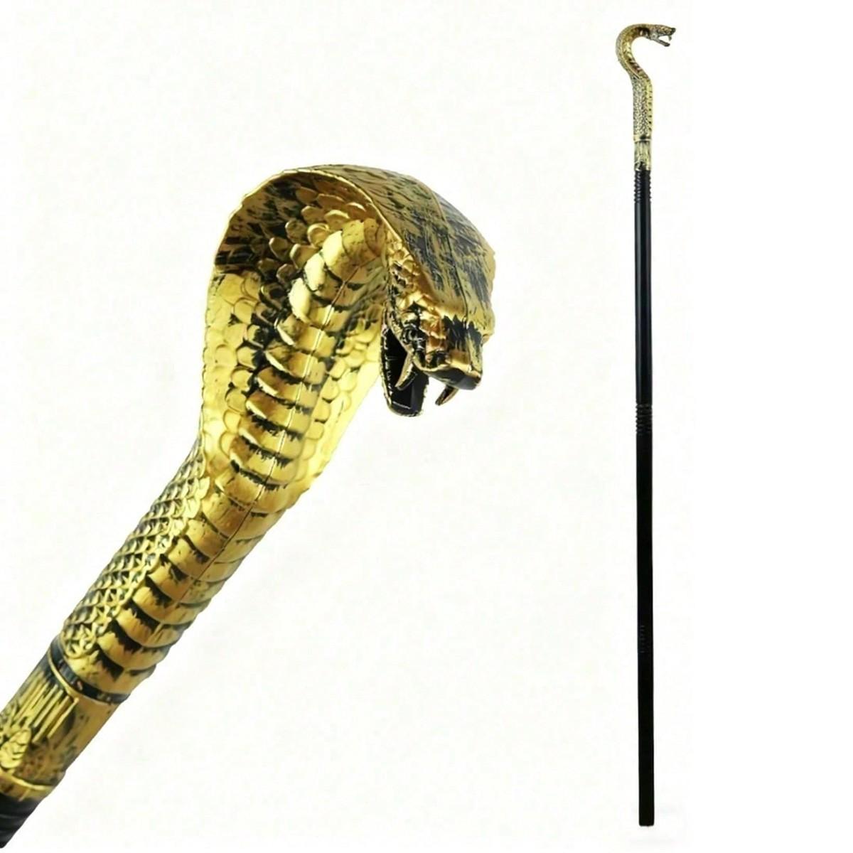High Snake Eye Glasses Staff, Pharaoh Wand, Wizard Stick, Cosplay Prop, Halloween Costume, Theme Party, Stage Performance Decor