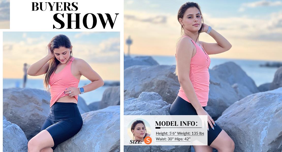 Holipick High Waisted Swim Shorts Biker Short Women Tummy Control Long Bathing Suit Bottoms Boy Shorts Swimsuit