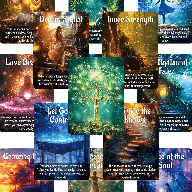 Mystic Forest Oracle Cards  New 50-Card Creative Board Game for Gatherings, Parties, and Multiplayer Divination and Fortune-telling