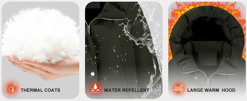 Womens Winter Long Puffer Coat Thicken Ladies Down Quilted Jacket Puffy Padded Zip Hood Parka Side Zipper Trendy 2025