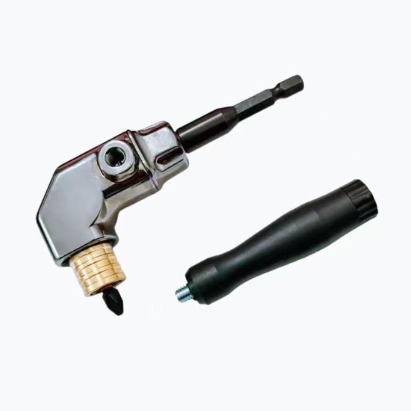 Right Angle Screwdriver, Multi-Purpose Hardware Tool Corner Adapter, 90 Degree 105 Degree Strong Magnetic Drill Bit Holder