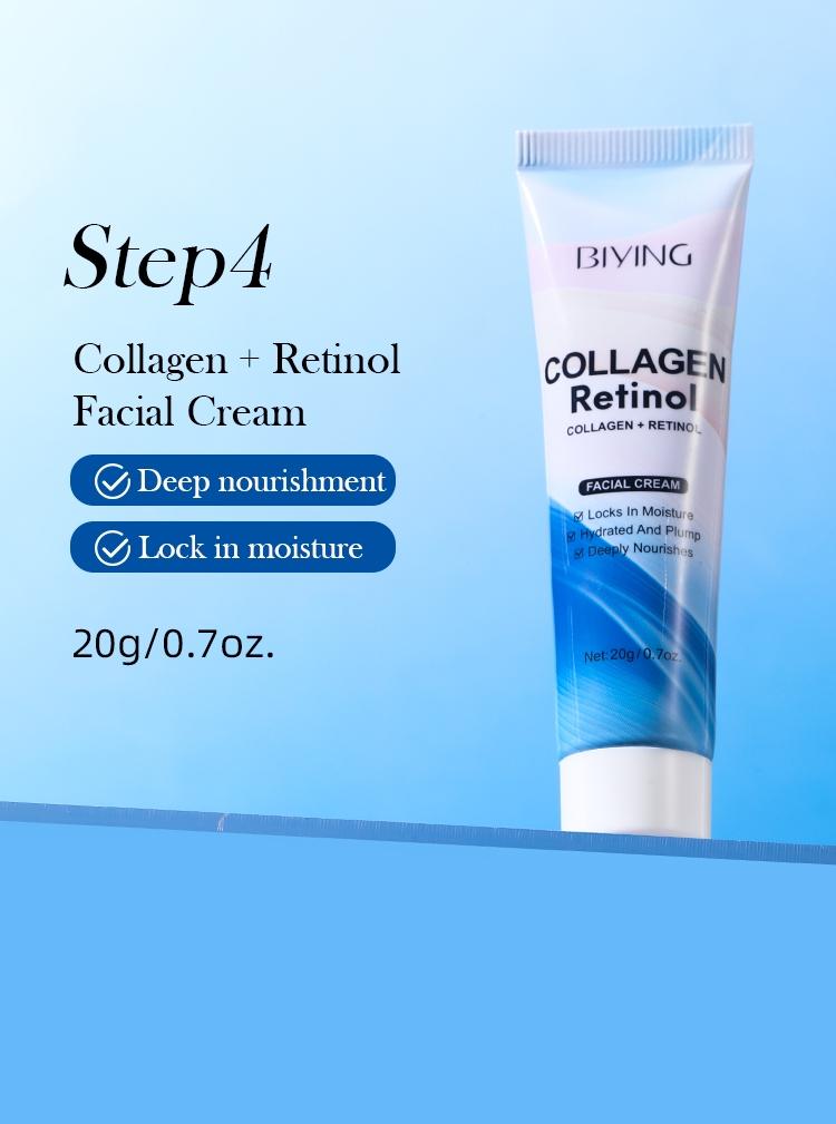 Collagen Retinol Skin Renewal Set, Firming Softening Brightening Even Tone, Skincare, Face Care Essentials