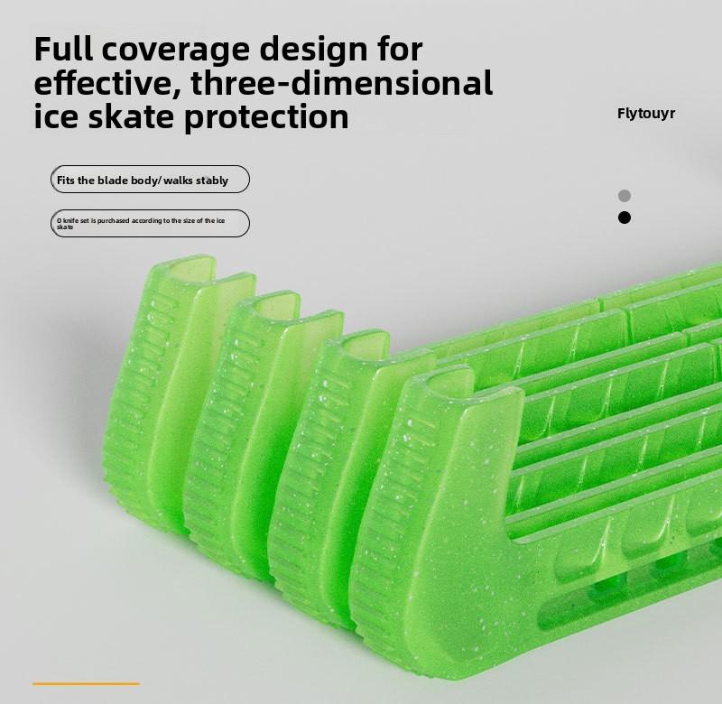 Figure Skating knife cover Children's skates Hard knife cover Speed skating knife protective cover Crystal jelly color matching skate cover Blade Guards