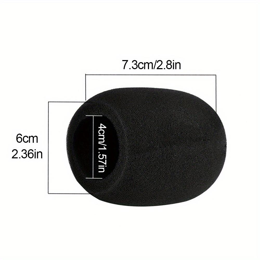 5-piece foam microphone cover, handheld microphone windscreen, thickened microphone sponge cover, disposable microphone spray cover