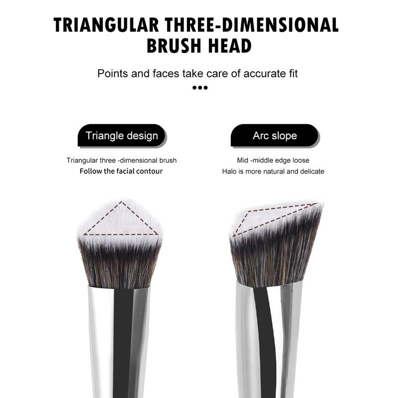 MAANGE 12pcs Synthetic Makeup Brushes Set with Cosmetic Bag, Foundation Brush Loose Powder Brush Highlight Brush Contour Brush Concealer Brush Eyeshadow Brush Blending Brush Eyebrow Brush Nose Shadow Brush Eyeliner Brush, Gift for Women & Girls