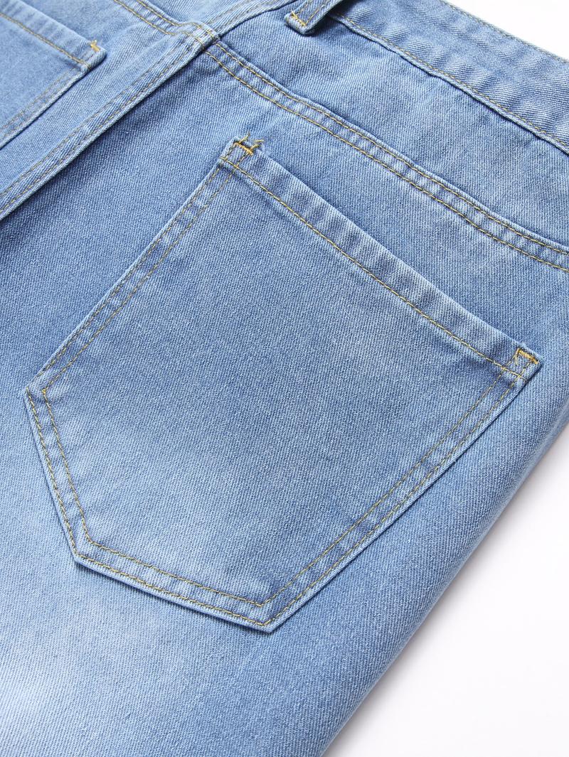 Christmas Gifts Men's Slim Fit Fashion Jeans In Three Colors - Casual Street Style Ripped Jeans - Comfortable And Stylish Trousers - Suitable For Everyday Wear - (Sizes 28-38) Men's Hip-Hop Style.