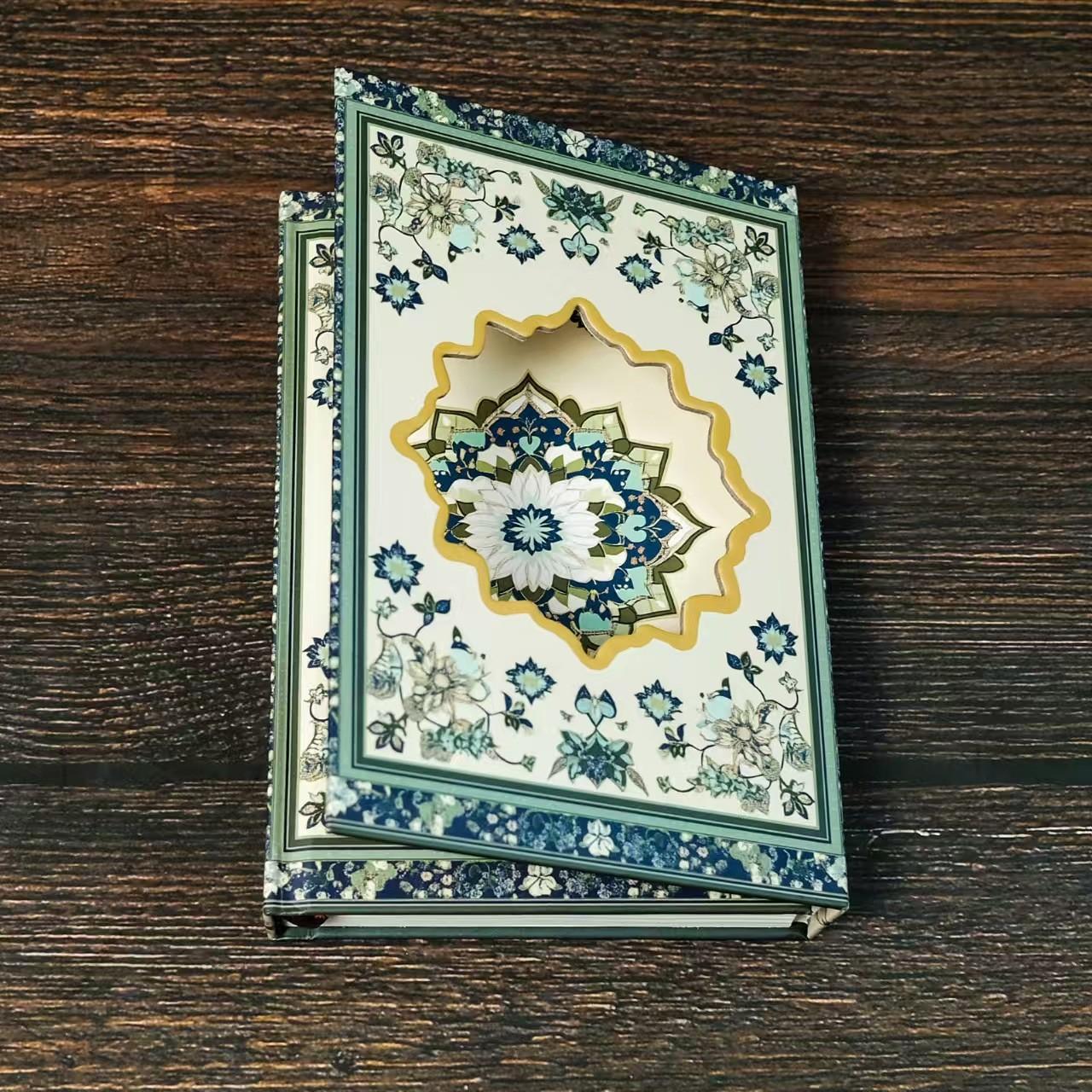 New Creative Vintage Pattern Portable Notebook, Magnetic Hollow Diary Journal, Suitable for Daily Records, Travel Notebooks, Business Notes