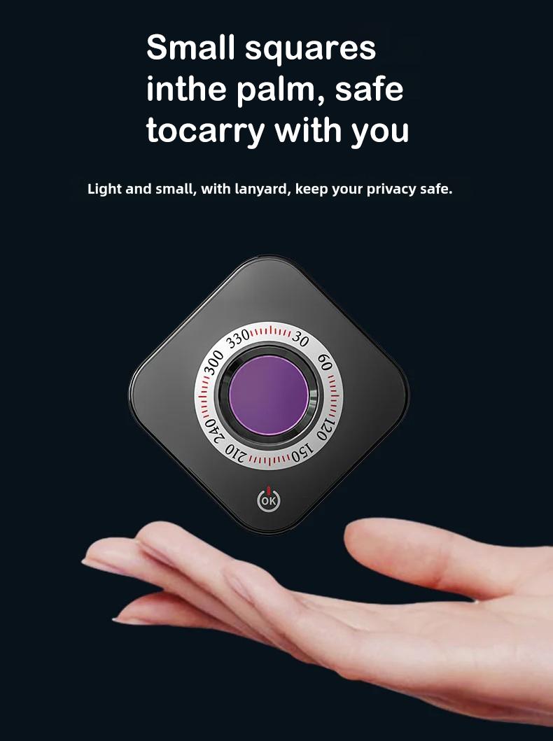 SecurEye Pro Hidden Camera Detector - WiFi Signal Scanner, Infrared & Magnetic Lens Finder for Spy Cams, GPS Trackers at Home/Office/Travel, Real-Time Alert