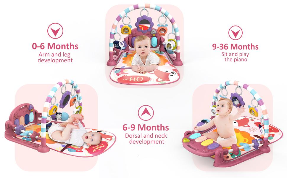dearlomum Baby Play Mat Pink Lion Design with 5 Sensory Toys Music Lights for Newborns 0-36 Months Multifunction Durable Activity Mat Playpen Seat dearlomum Baby Play Mat Pink Lion Design with 5 Sensory Toys Music Lights for Newborns 0-36 Months Multifunction Durable Activity Mat Playpen Seat