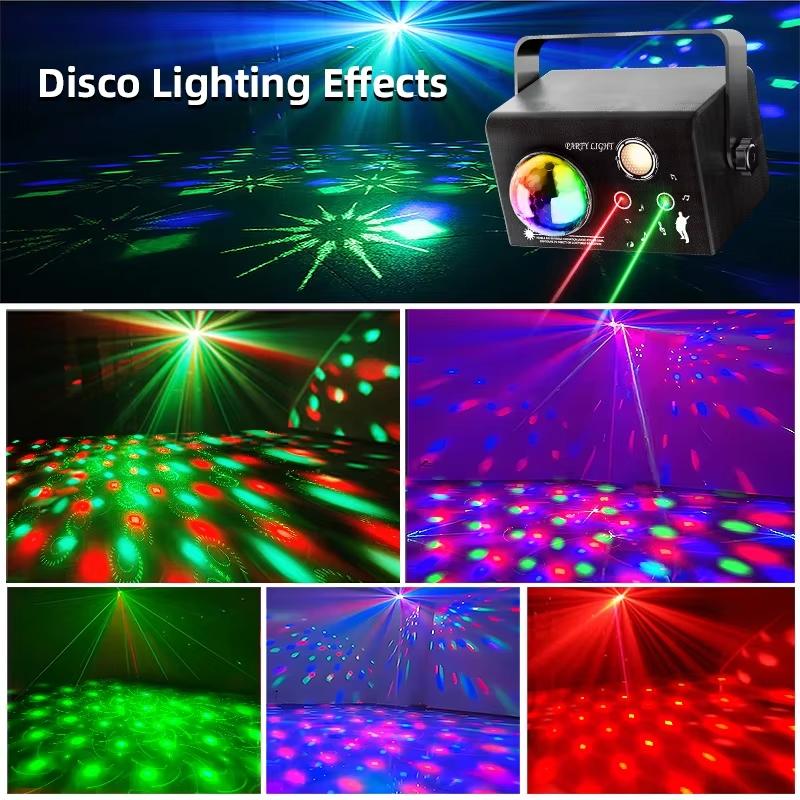 1pc 3-in-1 Square Disco Light Modern Black Style Sound Activated Strobe Multi-Mode Party Lamp for Home, KTV, Stage, and DJ Events