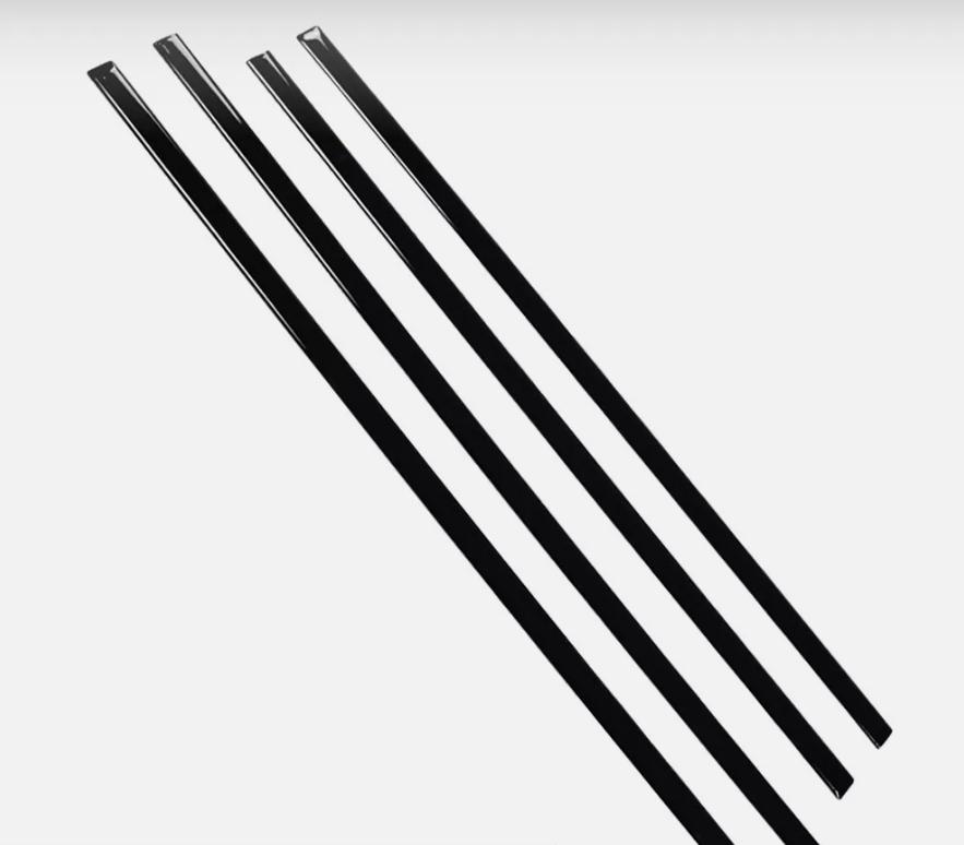 CROSSDESIGN Fit For 14-18 Silverado/Sierra Crew Cab Body Side Molding Trim Set 4PCS 1/18" US