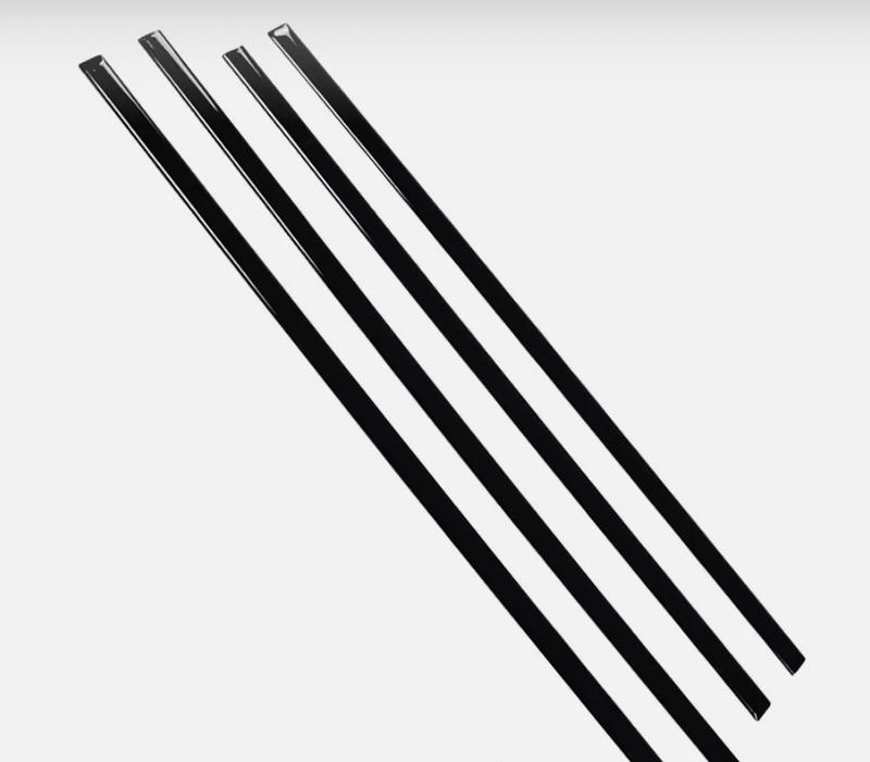 CROSSDESIGN Fit For 14-18 Silverado/Sierra Crew Cab Body Side Molding Trim Set 4PCS 1/18" US