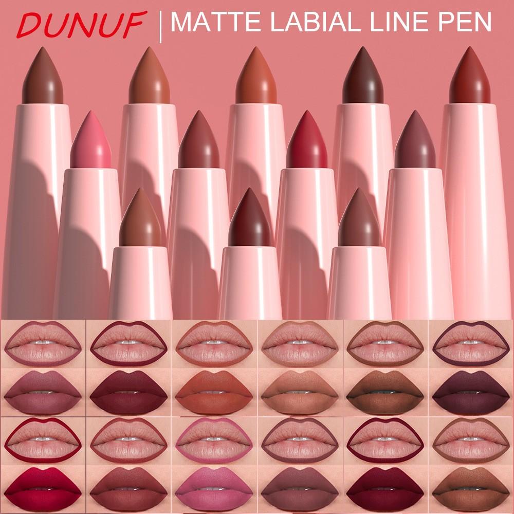 6pcs Lip Liner Pen Set Long-Lasting, Waterproof Sweatproof, Easy Coloring Non-fading Color Rendering Lip Gloss Set Beauty Makeup