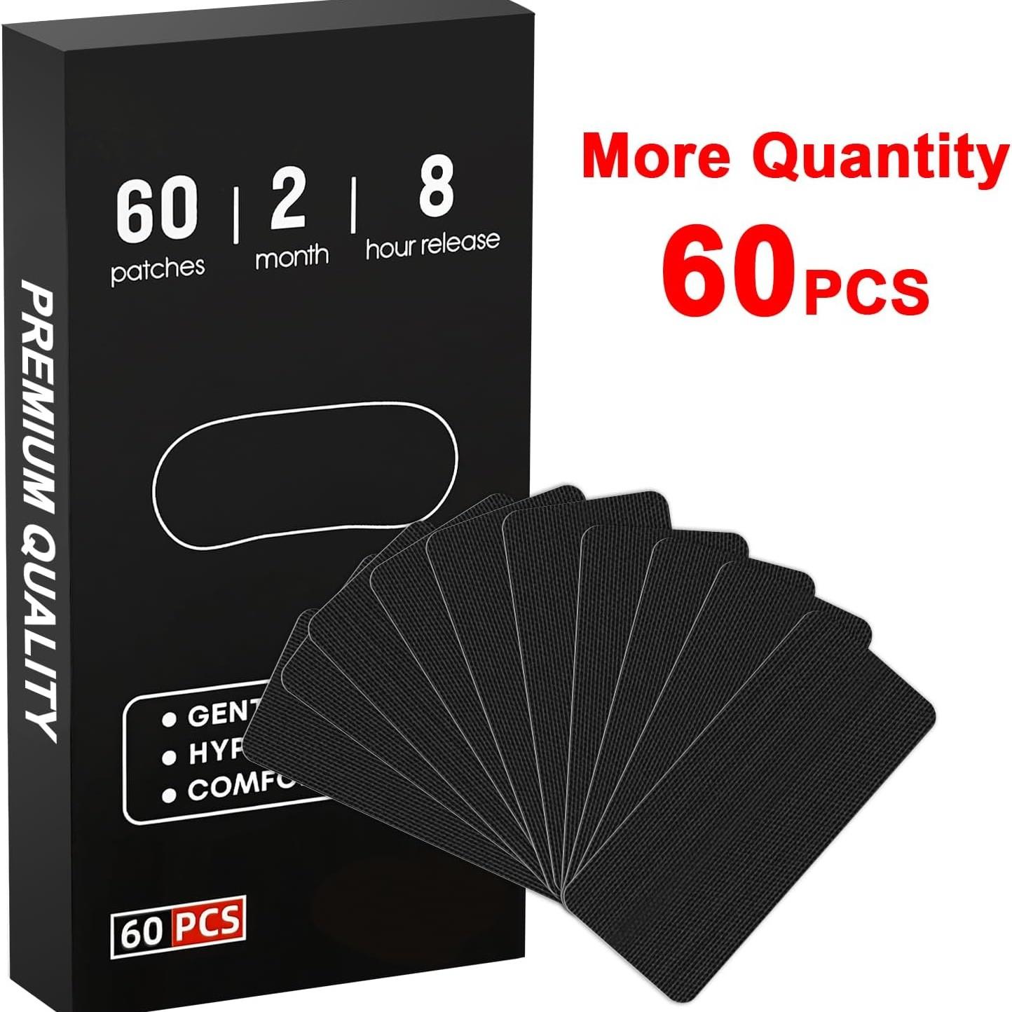 (60 PCS)Black Premium Tape , Easy to Use, Convenient to Carry, Strong Adhesive Tape Multi