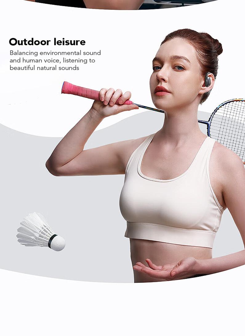 MINISO MS156 Open Ear True Wireless Headphones Long Battery Life HiFi Stereo Sound Wireless Earhooks Headset  Electronic Audio Waterproof Sport Earbuds