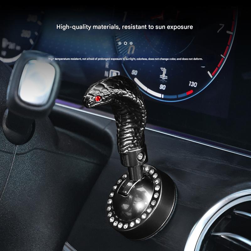 Creative Snake Head One-Button Start Cover, Car Engine Ignition Parking Rod, Fashion Safety Start Pushrod, Universal Fit, Easy Installation, Car Interior Accessory