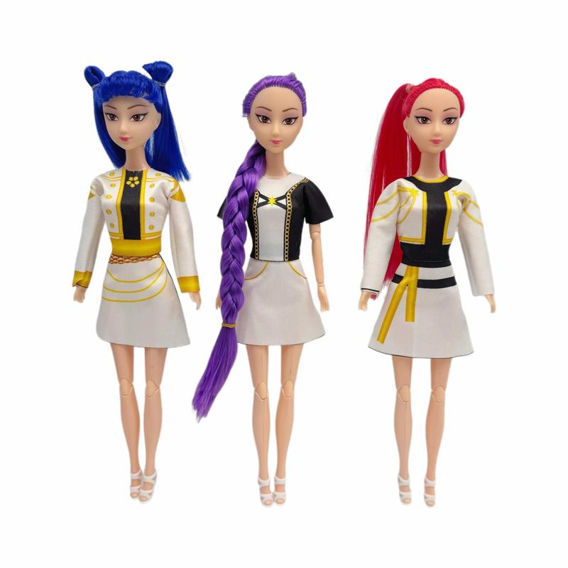 K-Pop Hunter Girl Doll Lumimira Zoey Rubber Figure Toy Wholesale Christmas Gift, Collectible Anime Character Plushie, Unique Holiday Present Idea, Fashion Vinyl Figure