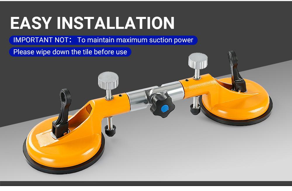 LOZLIN 2PCS 90°-270° Adjustable Suction Cup Alignment Jig - Seamless Splicing & Leveling Tool for Granite, Tile & Stone Countertops - Professional Grade Installation Kit Hardware