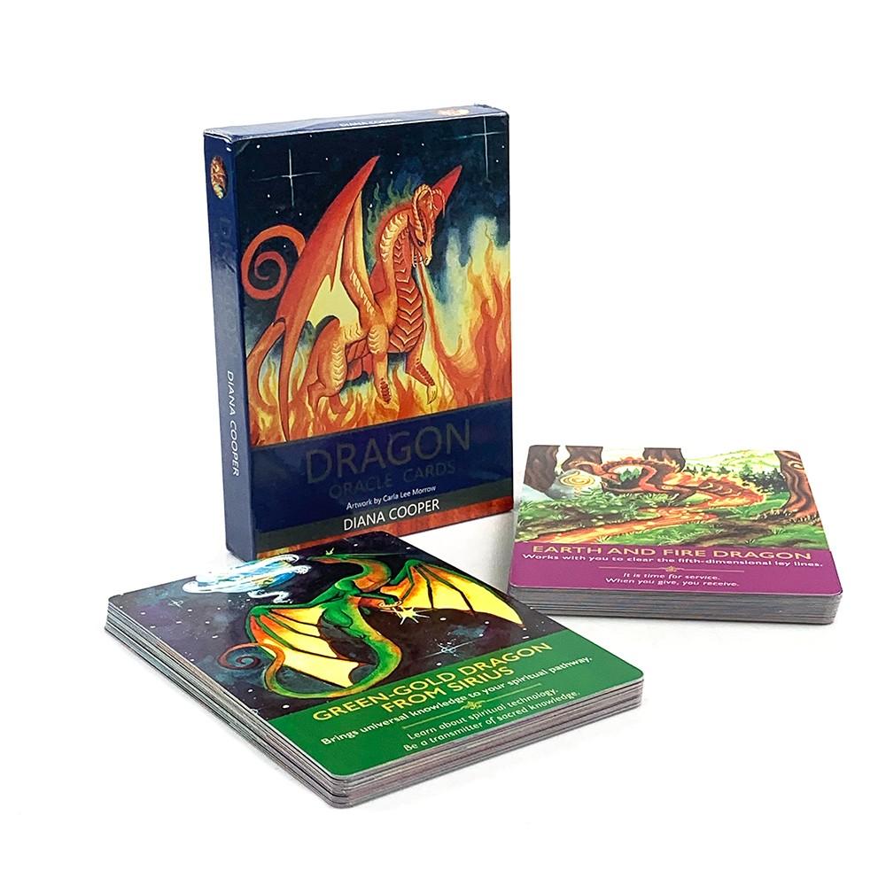 Powerful Dragon Tarot Deck, Fun Destiny and Divination Board Game, Mystery Oracle Cards for Prediction and Insight, Easter Halloween Christmas Gift